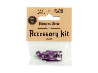 Valve Tubeless Peaty'S X Chris King Mk2 Violet Accessory Kit 