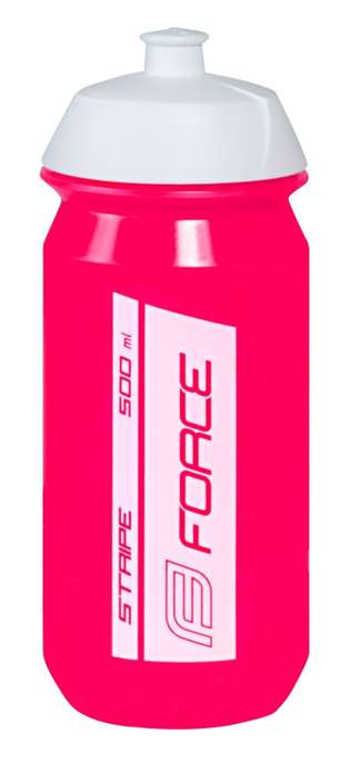 Bidon Force Stripe 0.5L Pink/White