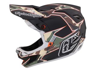 Casca full face Troy Lee Designs D4 Composite MIPS Matrix Camo Army Green