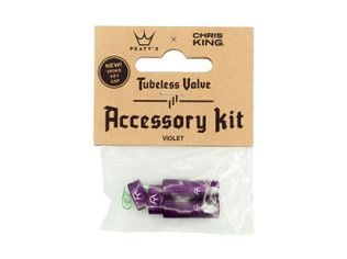 Valve Tubeless Peaty'S X Chris King Mk2 Violet Accessory Kit 