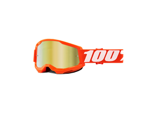 Ochelari Goggle 100% Strata 2 Orange Lentile Mirror Gold